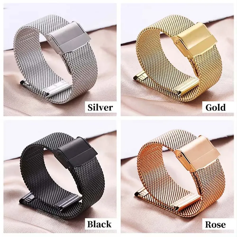 Bracelet maille milanaise 12 à 24 mm