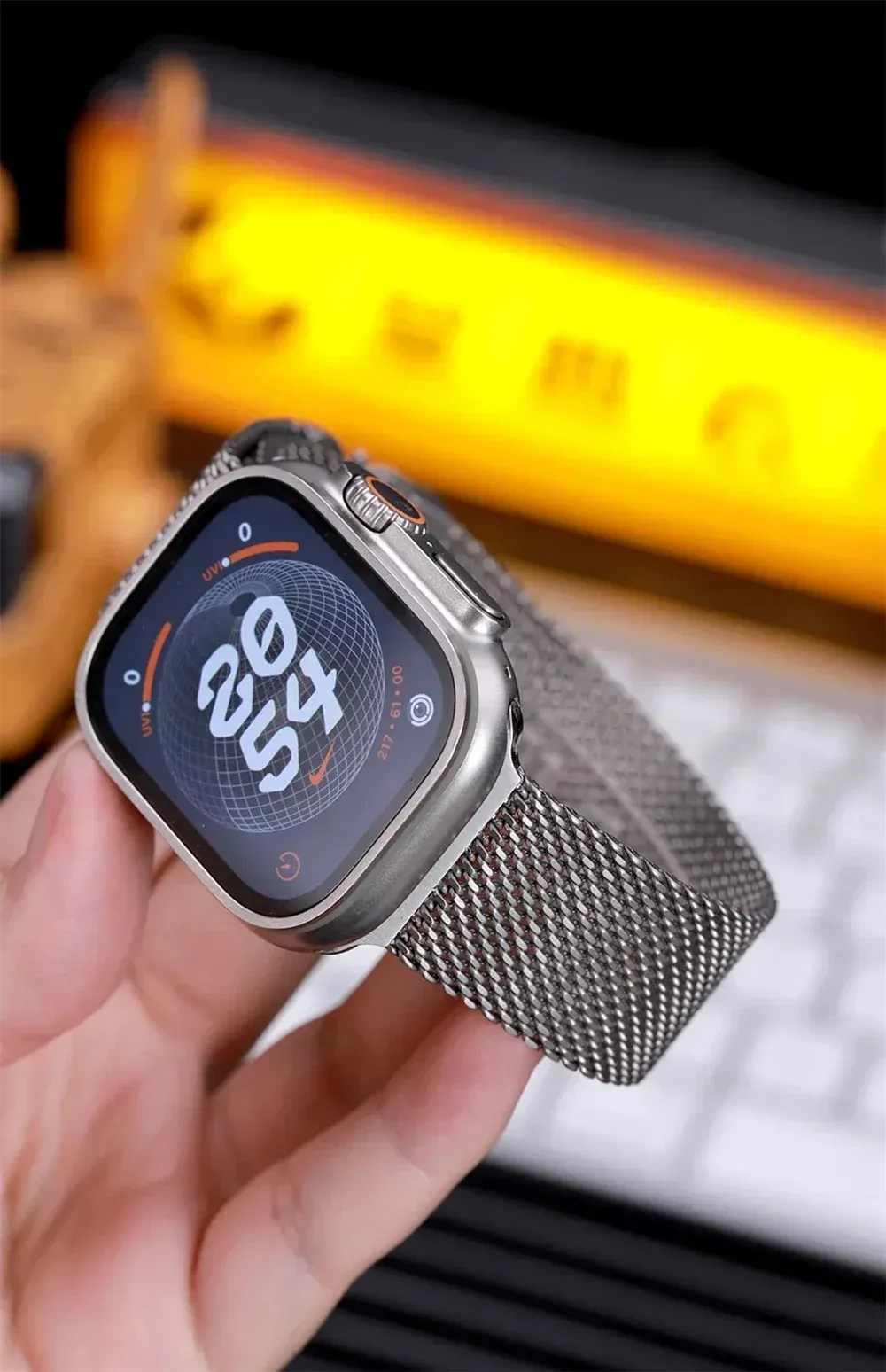 Bracelet maille milanaise 38 à 49 mm pour Apple Watch