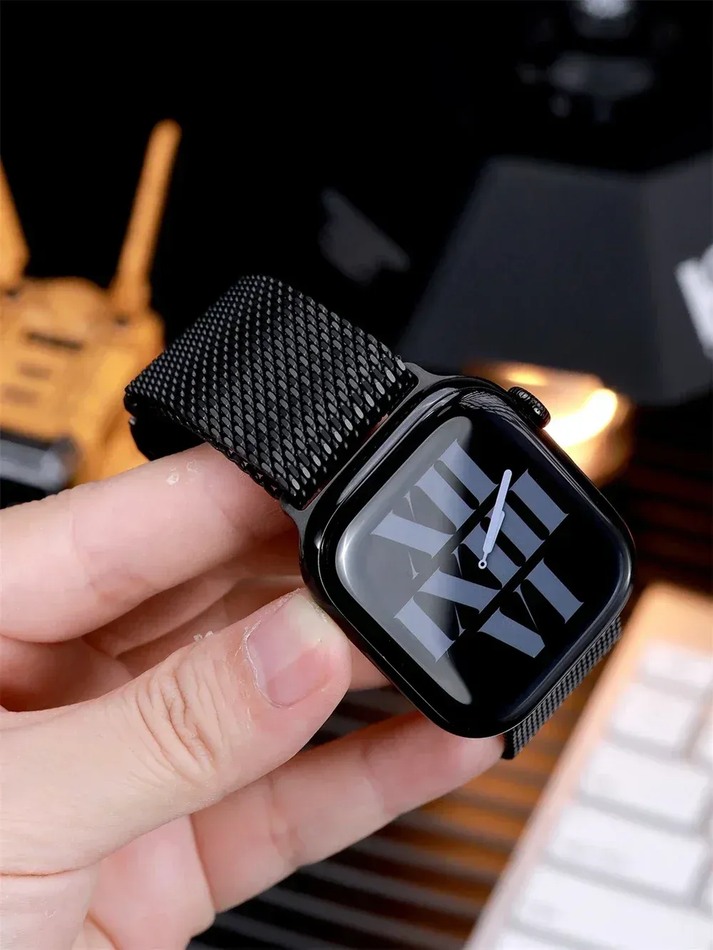 Bracelet maille milanaise 38 à 49 mm pour Apple Watch
