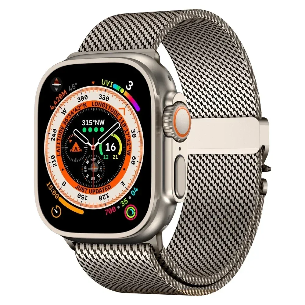 Bracelet maille milanaise 38 à 49 mm pour Apple Watch
