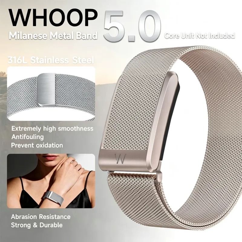 Bracelet maille milanaise magnétique pour Whoop 5.0