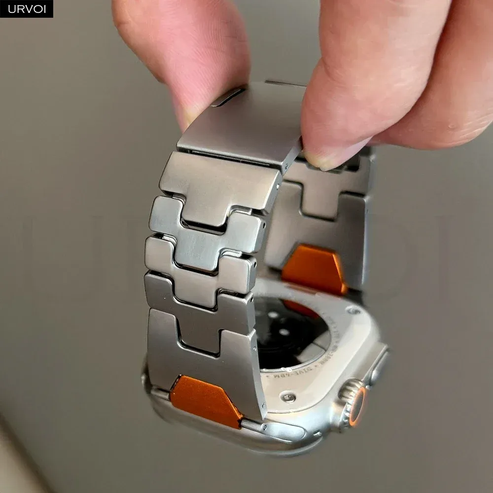 Bracelet maillons inox luxe 46 à 49 mm