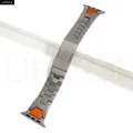 Bracelet maillons inox luxe 46 à 49 mm – Couleur du bracelet Titanium Orange