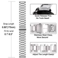 Bracelet métal 18 à 22 mm à dégagement rapide – 2