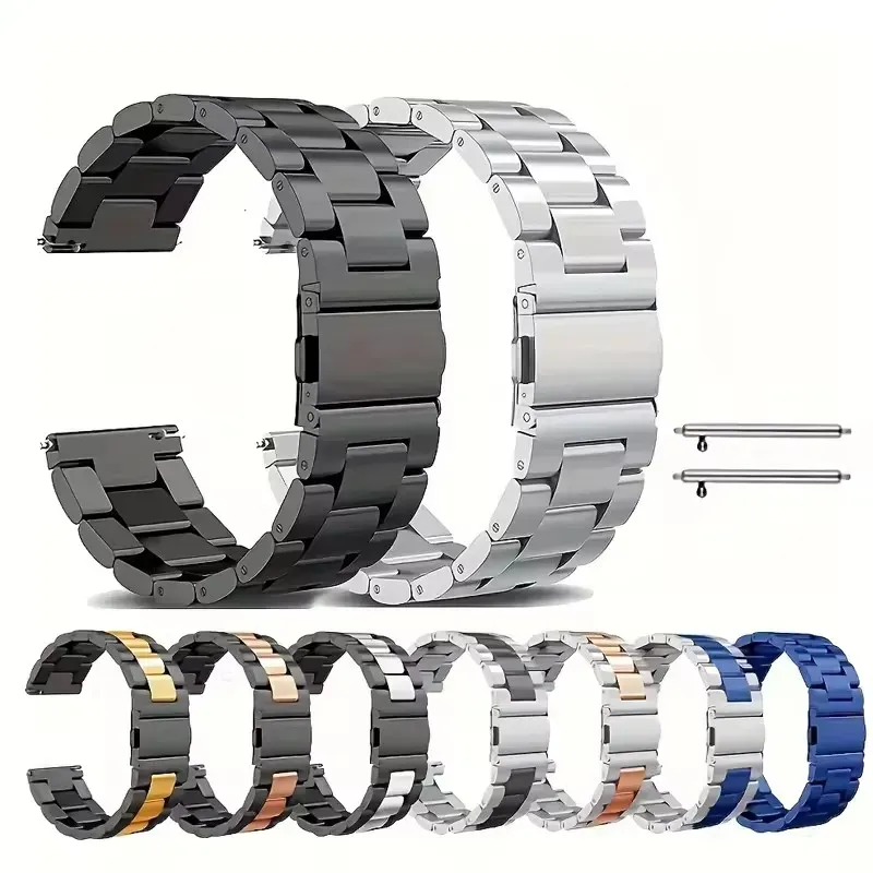 Bracelet métal 20 à 22 mm pour Samsung et Amazfit