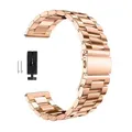 Bracelet métal 20 à 22 mm pour Samsung et Amazfit – Couleur du bracelet rose gold
