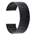 Bracelet métal 3 perles 22 mm pour Huawei Rolex – Couleur du bracelet black