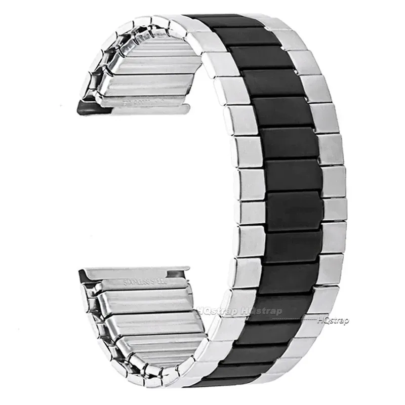 Bracelet métal 3 perles 22 mm pour Huawei Rolex