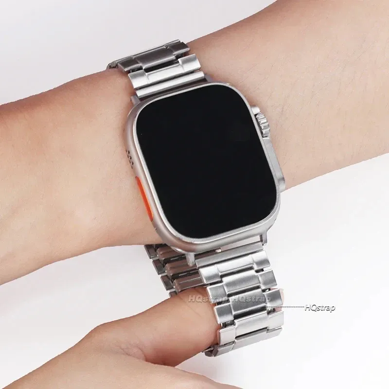 Bracelet métal 3 perles 22 mm pour Huawei Rolex