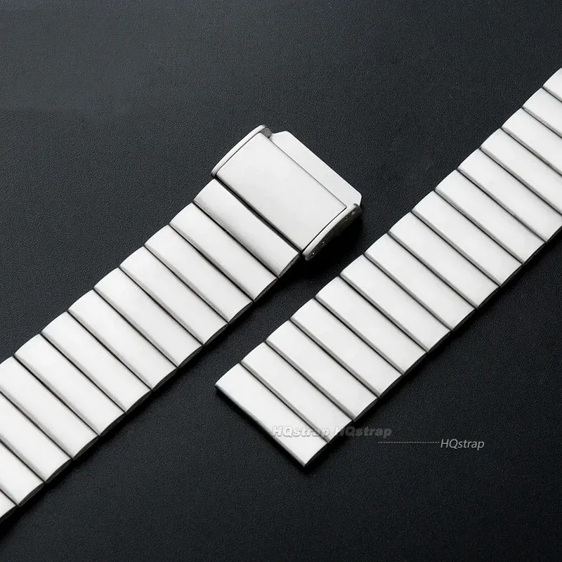 Bracelet métal acier inoxydable 20 à 22 mm pour montre connectée