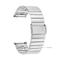 Bracelet métal acier inoxydable 20 à 22 mm pour montre connectée – Couleur du bracelet steel color