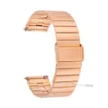 Bracelet métal acier inoxydable 20 à 22 mm pour montre connectée – Couleur du bracelet rose gold