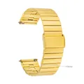 Bracelet métal acier inoxydable 20 à 22 mm pour montre connectée – Couleur du bracelet gold