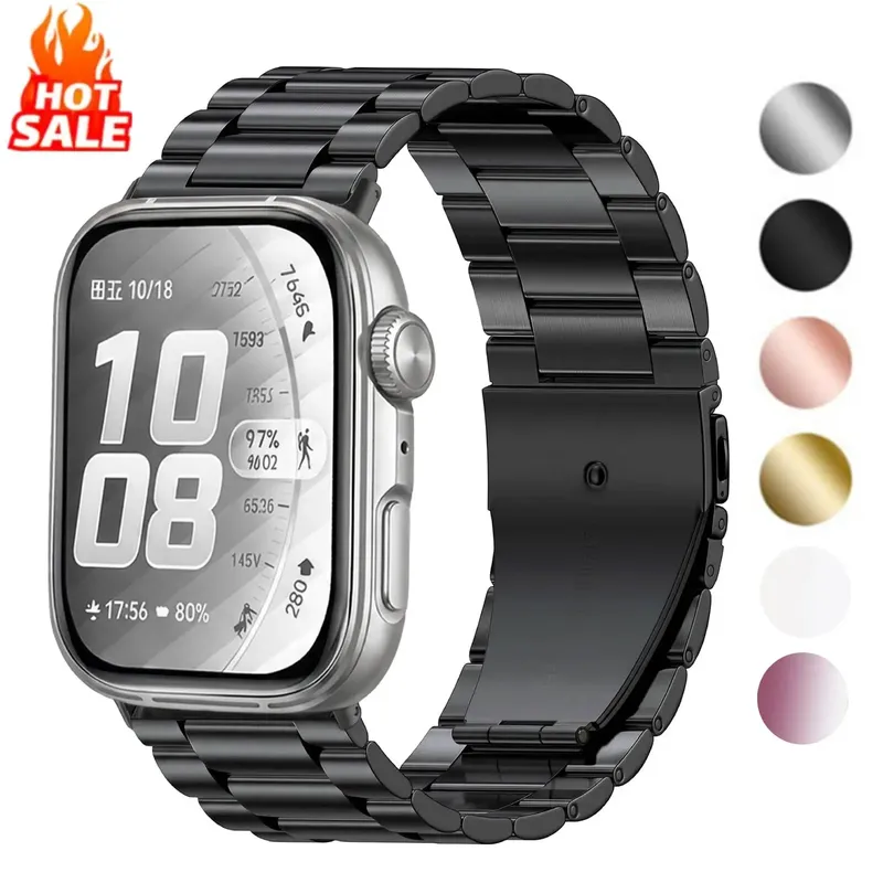 Bracelet métal acier inoxydable pour Huawei Watch Fit