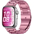 Bracelet métal acier inoxydable pour Huawei Watch Fit – Couleur du bracelet Rose Pink