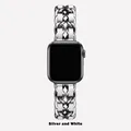 Bracelet métal doré pour Apple Watch 38 à 49 mm – Couleur du bracelet 15 Silver White