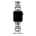 Bracelet métal doré pour Apple Watch 38 à 49 mm – Couleur du bracelet 9 Silver Silver