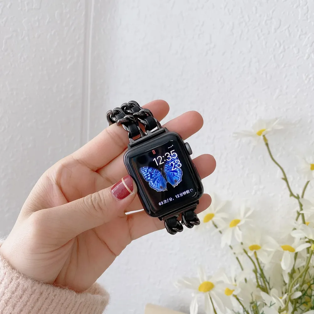 Bracelet métal doré pour Apple Watch 38 à 49 mm
