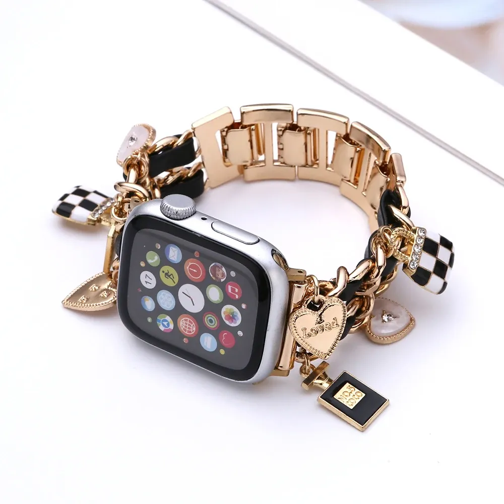 Bracelet métal doré pour Apple Watch 38 à 49 mm