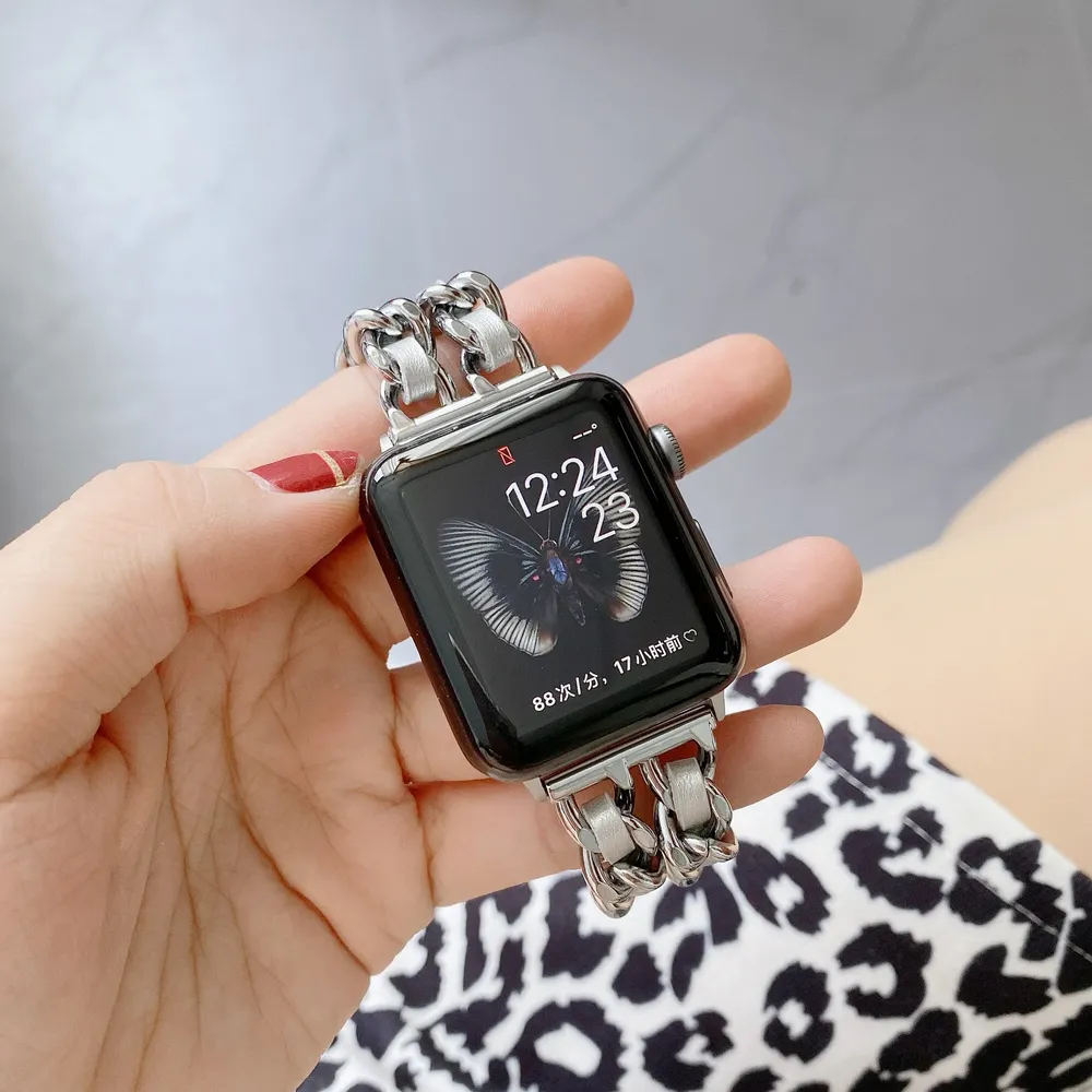 Bracelet métal doré pour Apple Watch 38 à 49 mm