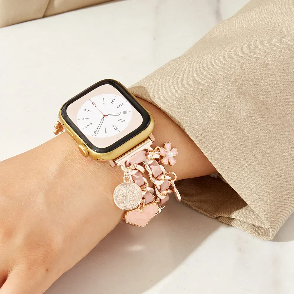 Bracelet métal doré pour Apple Watch 38 à 49 mm