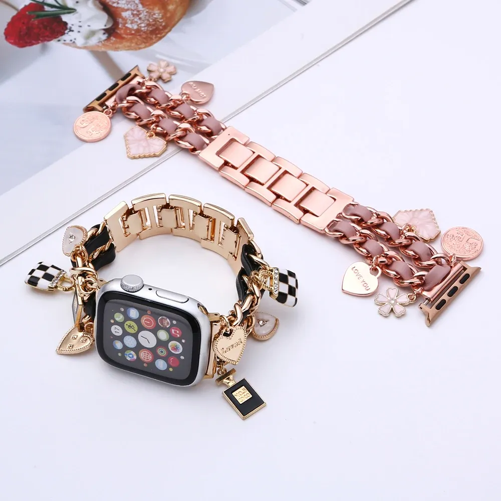 Bracelet métal doré pour Apple Watch 38 à 49 mm