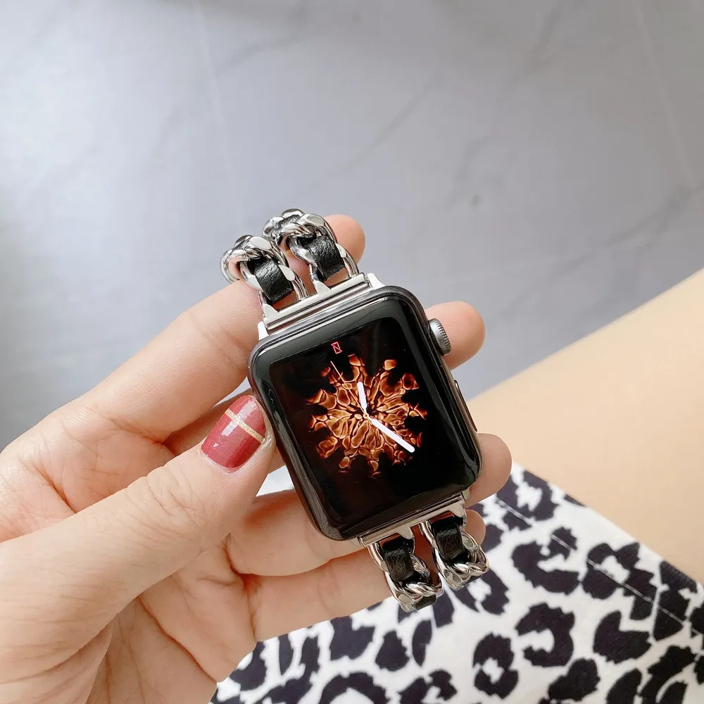 Bracelet métal doré pour Apple Watch 38 à 49 mm