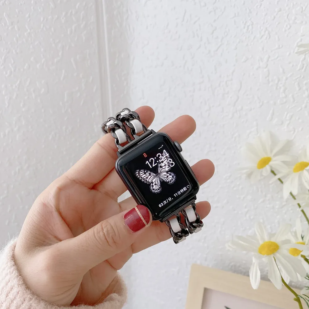 Bracelet métal doré pour Apple Watch 38 à 49 mm