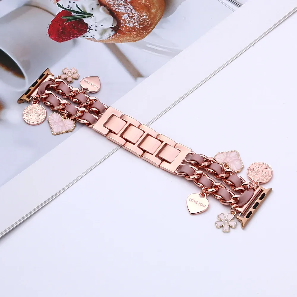 Bracelet métal doré pour Apple Watch 38 à 49 mm