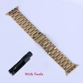 Bracelet métal doré pour Apple Watch 38 à 49 mm – Couleur du bracelet Gold
