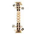 Bracelet métal doré pour Apple Watch 38 à 49 mm – Couleur du bracelet Gold and Black