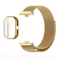 Bracelet métal et coque pour Redmi Watch 4 – Couleur du bracelet Gold-Gold