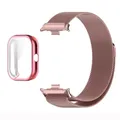 Bracelet métal et coque pour Redmi Watch 4 – Couleur du bracelet Pink-Pink