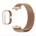 Bracelet métal et coque pour Redmi Watch 4 – Couleur du bracelet Rose Gold-Rose Gold