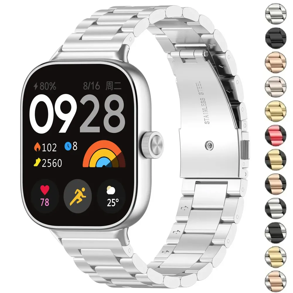 Bracelet métal luxe pour Redmi Watch et Mi Band Pro