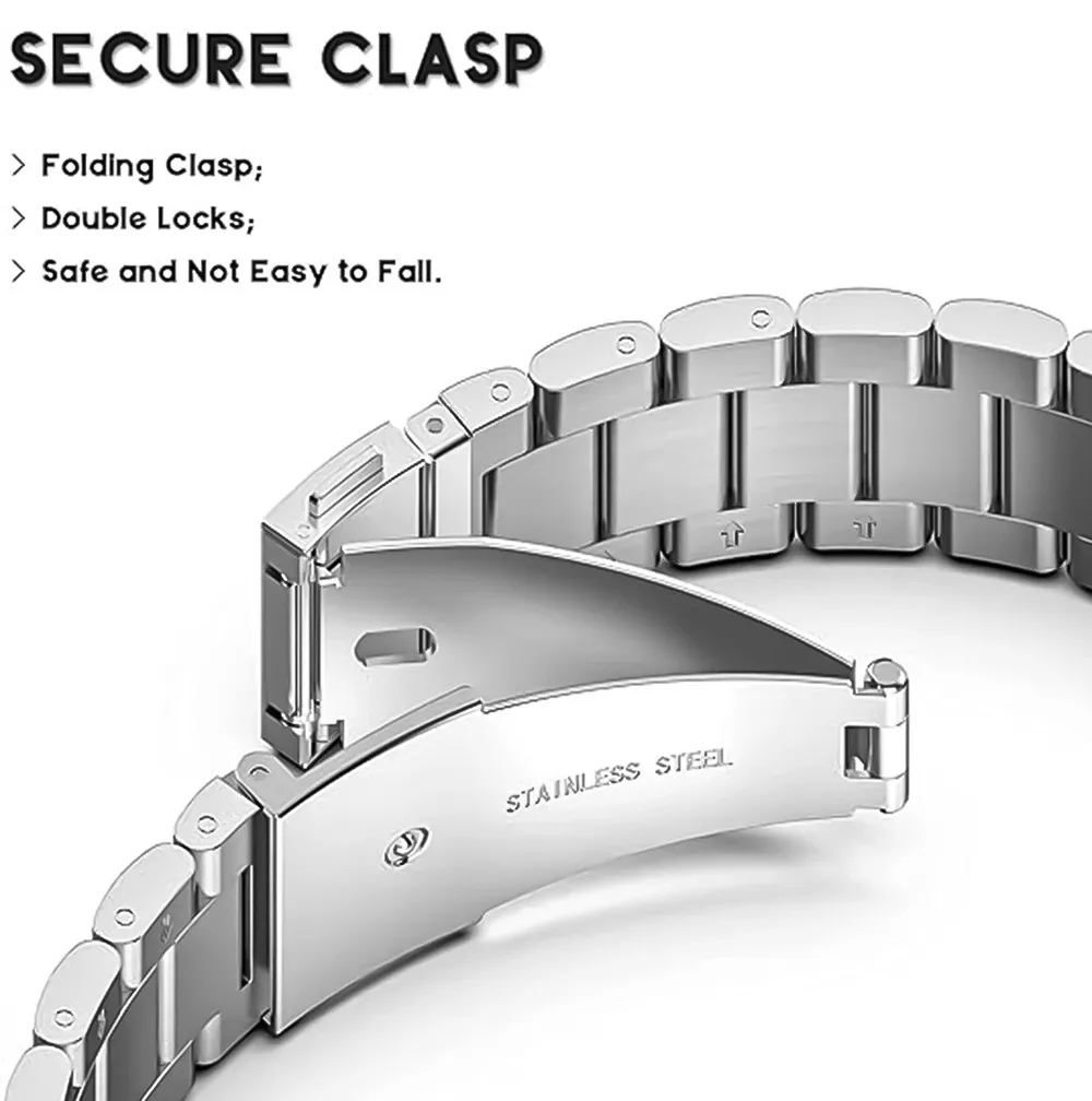 Bracelet métal luxe pour Samsung Galaxy Watch 8 40 à 46 mm