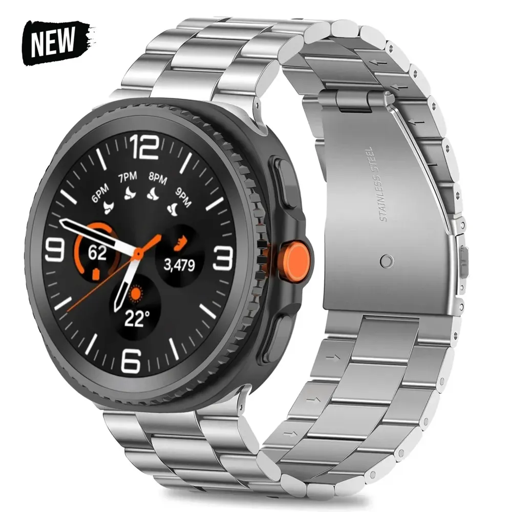 Bracelet métal luxe pour Samsung Galaxy Watch 8 40 à 46 mm