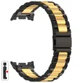 Bracelet métal luxe pour Samsung Galaxy Watch 8 40 à 46 mm – Couleur du bracelet SZSX-Black Gold
