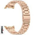 Bracelet métal luxe pour Samsung Galaxy Watch 8 40 à 46 mm – Couleur du bracelet SZSX-Rose Gold