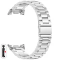 Bracelet métal luxe pour Samsung Galaxy Watch 8 40 à 46 mm – Couleur du bracelet SZSX-Silver