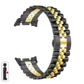 Bracelet métal luxe pour Samsung Galaxy Watch 8 40 à 46 mm – Couleur du bracelet WN-Black Gold