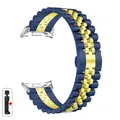 Bracelet métal luxe pour Samsung Galaxy Watch 8 40 à 46 mm – Couleur du bracelet WN-Blue Gold