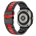 Bracelet métal luxe pour Samsung Galaxy Watch Ultra 47 mm – Couleur du bracelet B-Black Red