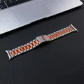 Bracelet métal luxe pour Samsung Galaxy Watch Ultra 47 mm – Couleur du bracelet S-Titanium Orange