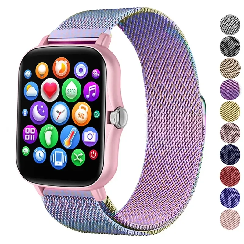 Bracelet métal magnétique 20 à 22 mm pour Amazfit