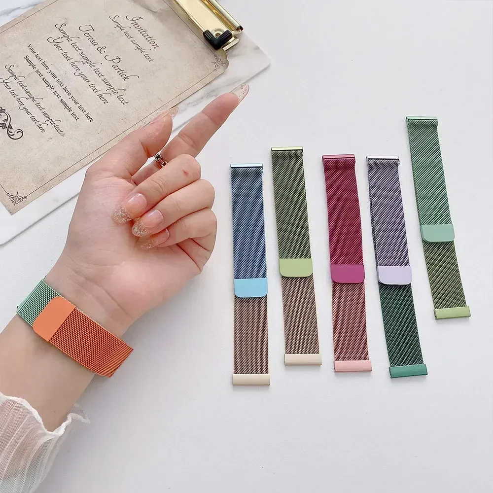 Bracelet métal magnétique 20 à 22 mm pour Amazfit
