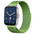 Bracelet métal magnétique 20 à 22 mm pour Amazfit – Couleur du bracelet Glass Green 13