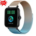 Bracelet métal magnétique 20 à 22 mm pour Amazfit – Couleur du bracelet GOL Blue 26