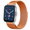 Bracelet métal magnétique 20 à 22 mm pour Amazfit – Couleur du bracelet Orange 14