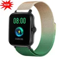 Bracelet métal magnétique 20 à 22 mm pour Amazfit – Couleur du bracelet Pride Green 25